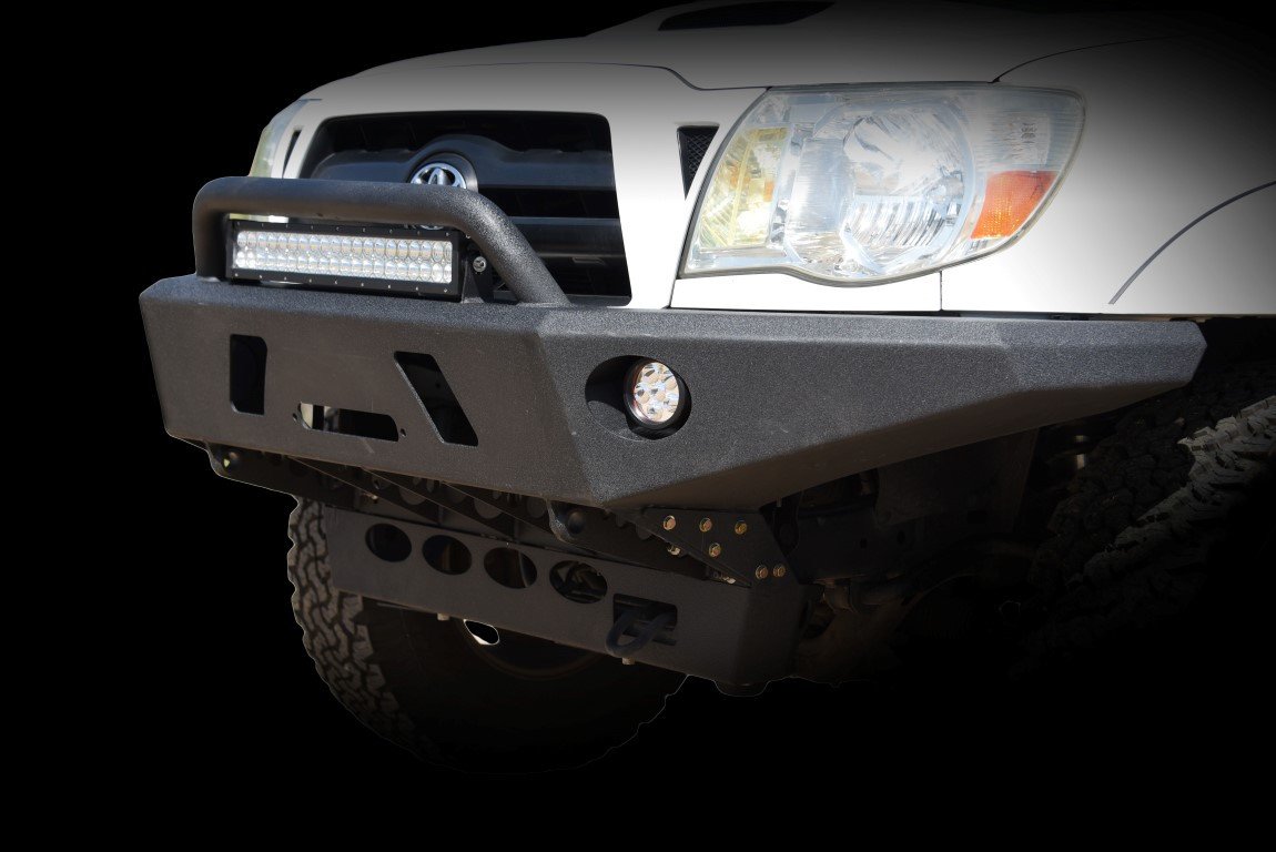 Tacoma Front Bumper Winch Ready 05-15 Toyota Tacoma Black Powdercoat ...